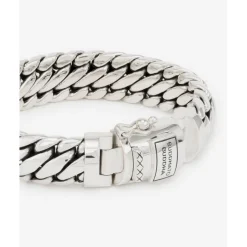 Buddha to Buddha Silber Armbänder | Engrave-Panzerarmband Ben Medium