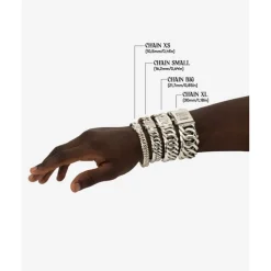 Buddha to Buddha Silber Armbänder | Silberschmuck-Panzerarmband Chain Small