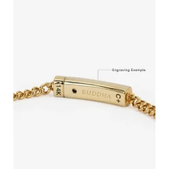 Buddha to Buddha Gravierbarer Armbänder | Golden Armbänder-Permanentes Armband 14kt