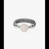 Buddha to Buddha Silber Ringe-Ring Batas Sphere Rosenquarz