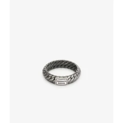 Buddha to Buddha Silber Ringe | Black Rhodium Schmuck-Ring Ben XS Black Rhodium Shine Silber