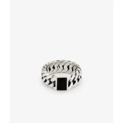 Buddha to Buddha Silber Ringe | Silberschmuck-Ring Chain Stein Onyx