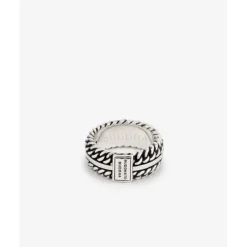 Buddha to Buddha Silber Ringe | Silberschmuck-Ring Chain Textur