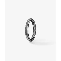 Buddha to Buddha Silber Ringe-Ring Dunia Ben Alternate Schwarz