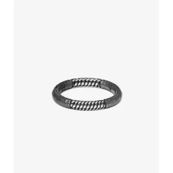 Buddha to Buddha Silber Ringe-Ring Dunia Ben Alternate Schwarz