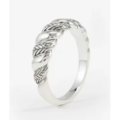 Buddha to Buddha Silber Ringe | Silberschmuck-Ring Ellen Spiral Gradient Silber