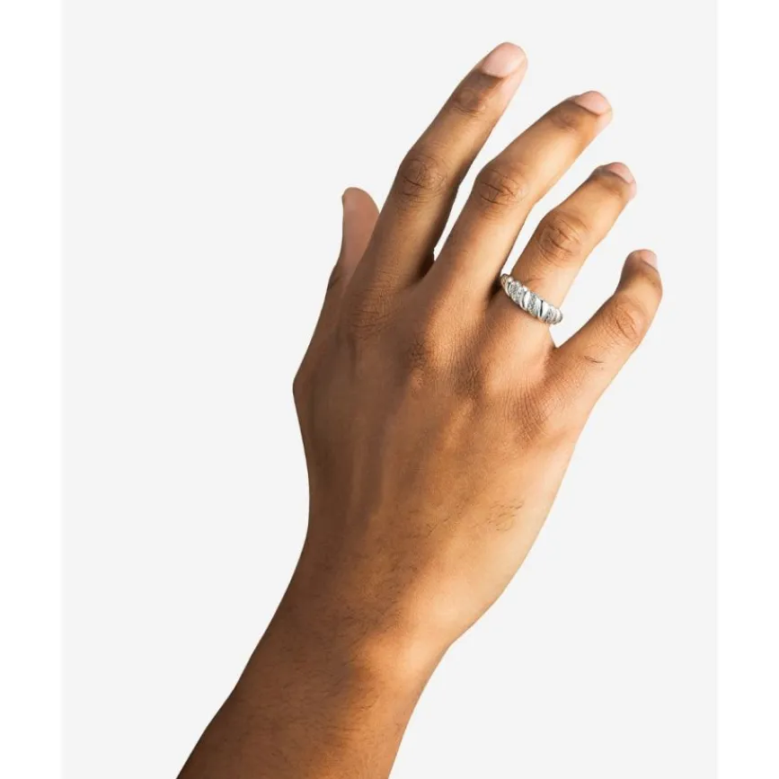 Buddha to Buddha Silber Ringe | Silberschmuck-Ring Ellen Spiral Gradient Silber