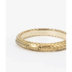 Buddha to Buddha Gravierbarer Ringe | Gold Ringe-Ring Ellen XS Gold YG 14kt