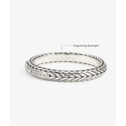 Buddha to Buddha Gravierbarer Ringe | Silber Ringe-Ring Ellen XS Silber