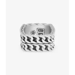 Buddha to Buddha Limited Editions-Ring Esther Doppelt Limited Schwarz Spinel Silber Gold 14kt