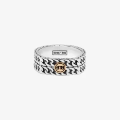Buddha to Buddha Limited Editions-Ring Esther Doppelt mini limited silber Gold 14K
