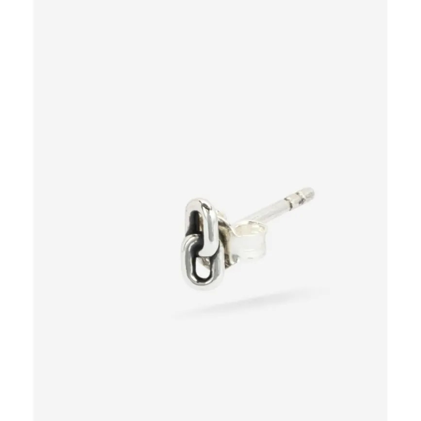 Buddha to Buddha Silber Ohrringe | Silberschmuck-Stacking Ohrstecker Double Link Silber Single Piece