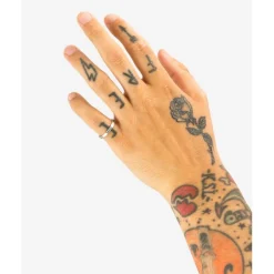 Buddha to Buddha Silber Ringe | Silberschmuck-Stacking Ring Barbara Mix Silber