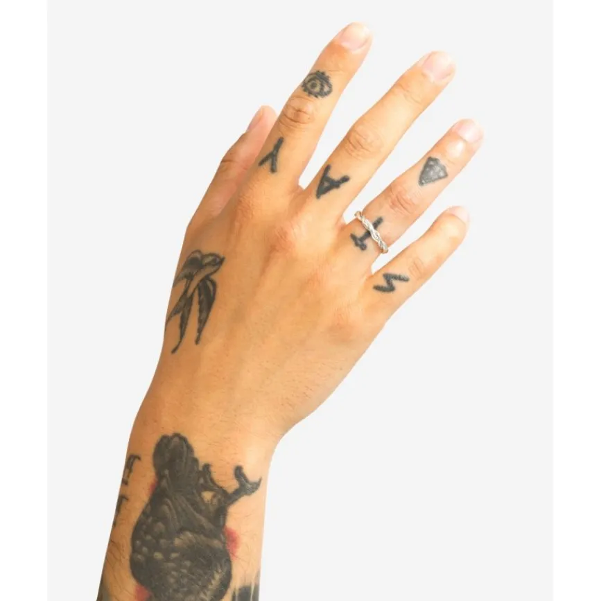 Buddha to Buddha Silber Ringe | Silberschmuck-Stacking Ring Katja Twist Silber